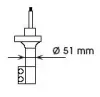 Stoßdämpfer Hinterachse rechts KYB 334045 Bild Stoßdämpfer Hinterachse rechts KYB 334045