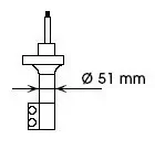 Stoßdämpfer Hinterachse rechts KYB 334045 Bild Stoßdämpfer Hinterachse rechts KYB 334045