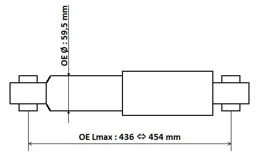 Stoßdämpfer KYB 3450003