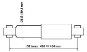 Stoßdämpfer Hinterachse KYB 3450003