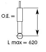 Stoßdämpfer Hinterachse KYB 553195 Bild Stoßdämpfer Hinterachse KYB 553195