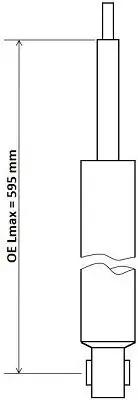Stoßdämpfer Hinterachse KYB 343836 Bild Stoßdämpfer Hinterachse KYB 343836