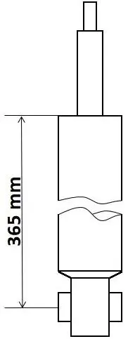 Stoßdämpfer Hinterachse KYB 343418 Bild Stoßdämpfer Hinterachse KYB 343418