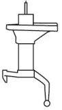 Stoßdämpfer Vorderachse rechts KYB 331018