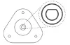 Reparatursatz, Federbeinstützlager Vorderachse KYB SM5658 Bild Reparatursatz, Federbeinstützlager Vorderachse KYB SM5658