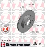 Bremsscheibe ZIMMERMANN 100.1048.20