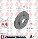 Bremsscheibe ZIMMERMANN 100.1204.52