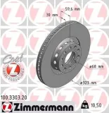 Bremsscheibe ZIMMERMANN 100.3303.20