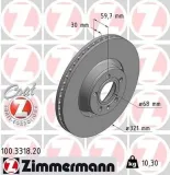 Bremsscheibe ZIMMERMANN 100.3318.20