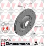 Bremsscheibe ZIMMERMANN 100.3324.52