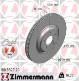 Bremsscheibe Vorderachse ZIMMERMANN 100.3327.20