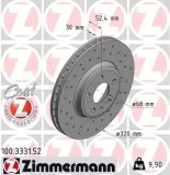 Bremsscheibe Vorderachse ZIMMERMANN 100.3331.52