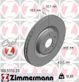 Bremsscheibe Vorderachse ZIMMERMANN 100.3332.20