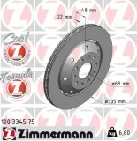 Bremsscheibe ZIMMERMANN 100.3345.75