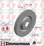 Bremsscheibe ZIMMERMANN 100.3357.20