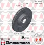 Bremsscheibe Vorderachse rechts ZIMMERMANN 100.3359.55