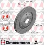 Bremsscheibe ZIMMERMANN 100.3365.70