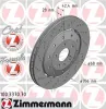 Bremsscheibe Hinterachse ZIMMERMANN 100.3370.70