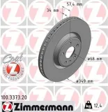 Bremsscheibe Vorderachse ZIMMERMANN 100.3373.20