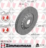 Bremsscheibe ZIMMERMANN 100.3374.70