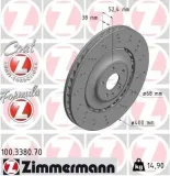 Bremsscheibe Vorderachse ZIMMERMANN 100.3380.70