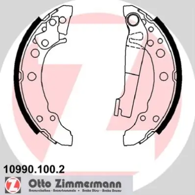 Bremsbackensatz Hinterachse ZIMMERMANN 10990.100.2 Bild Bremsbackensatz Hinterachse ZIMMERMANN 10990.100.2