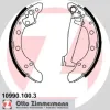 Bremsbackensatz Hinterachse ZIMMERMANN 10990.100.3