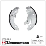 Bremsbackensatz Hinterachse ZIMMERMANN 10990.100.8