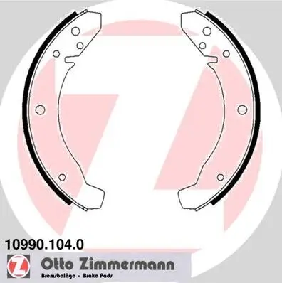 Bremsbackensatz ZIMMERMANN 10990.104.0