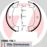 Bremsbackensatz, Feststellbremse Hinterachse ZIMMERMANN 10990.106.1