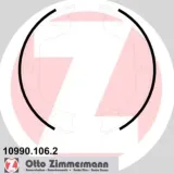Bremsbackensatz, Feststellbremse Hinterachse ZIMMERMANN 10990.106.2