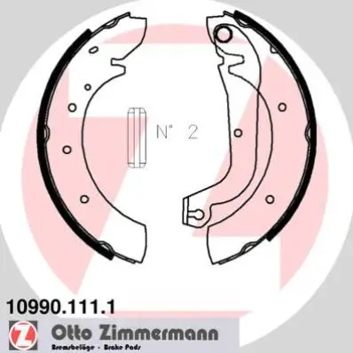 Bremsbackensatz Hinterachse ZIMMERMANN 10990.111.1