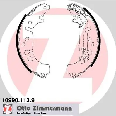 Bremsbackensatz ZIMMERMANN 10990.113.9