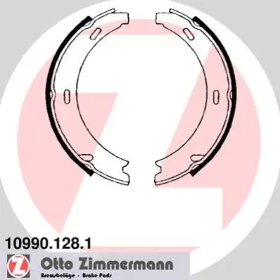 Bremsbackensatz, Feststellbremse Hinterachse ZIMMERMANN 10990.128.1 Bild Bremsbackensatz, Feststellbremse Hinterachse ZIMMERMANN 10990.128.1