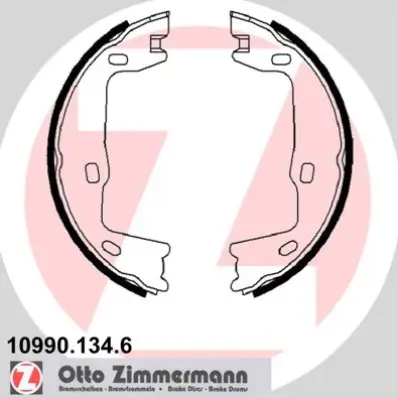 Bremsbackensatz, Feststellbremse Hinterachse ZIMMERMANN 10990.134.6 Bild Bremsbackensatz, Feststellbremse Hinterachse ZIMMERMANN 10990.134.6