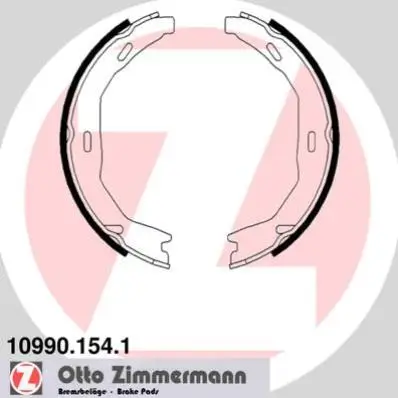 Bremsbackensatz, Feststellbremse Hinterachse ZIMMERMANN 10990.154.1 Bild Bremsbackensatz, Feststellbremse Hinterachse ZIMMERMANN 10990.154.1