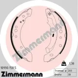 Bremsbackensatz Hinterachse ZIMMERMANN 10990.158.5