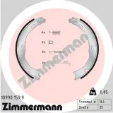 Bremsbackensatz, Feststellbremse Hinterachse ZIMMERMANN 10990.159.9