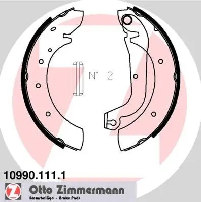 Bremsbackensatz Hinterachse ZIMMERMANN 10990.111.1