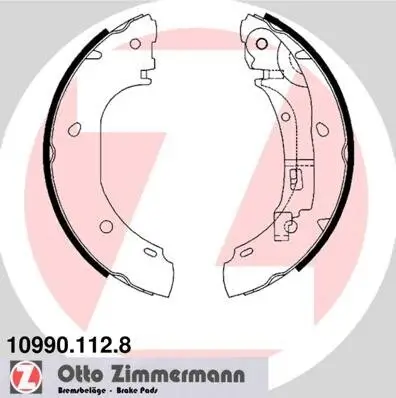 Bremsbackensatz ZIMMERMANN 10990.112.8 Bild Bremsbackensatz ZIMMERMANN 10990.112.8