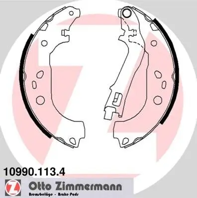 Bremsbackensatz ZIMMERMANN 10990.113.4