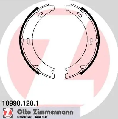 Bremsbackensatz, Feststellbremse ZIMMERMANN 10990.128.1 Bild Bremsbackensatz, Feststellbremse ZIMMERMANN 10990.128.1