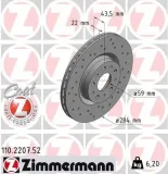 Bremsscheibe ZIMMERMANN 110.2207.52