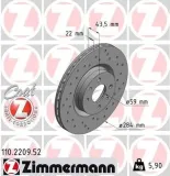 Bremsscheibe Vorderachse ZIMMERMANN 110.2209.52