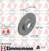 Bremsscheibe Hinterachse ZIMMERMANN 110.2219.20
