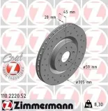 Bremsscheibe Vorderachse ZIMMERMANN 110.2220.52