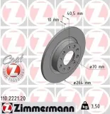 Bremsscheibe Hinterachse ZIMMERMANN 110.2221.20