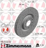Bremsscheibe Vorderachse ZIMMERMANN 110.2222.52