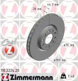 Bremsscheibe Vorderachse ZIMMERMANN 110.2224.20