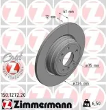 Bremsscheibe Hinterachse ZIMMERMANN 150.1272.20